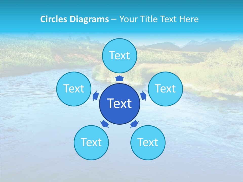 River Travel Natural PowerPoint Template