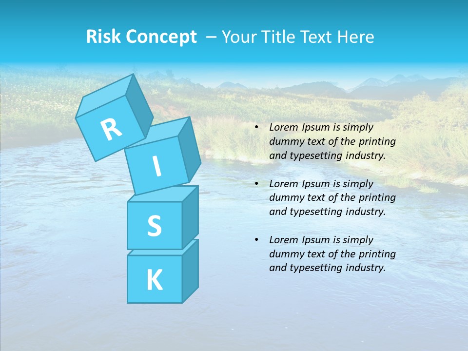 River Travel Natural PowerPoint Template