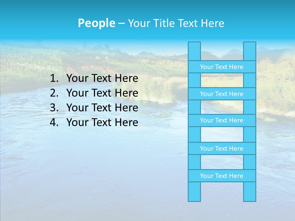 River Travel Natural PowerPoint Template