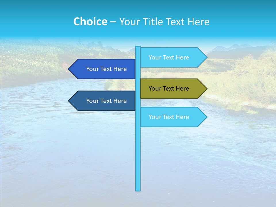 River Travel Natural PowerPoint Template