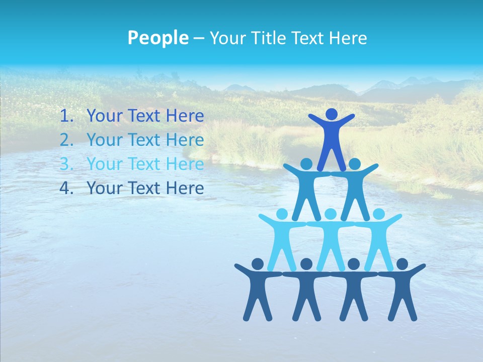 River Travel Natural PowerPoint Template