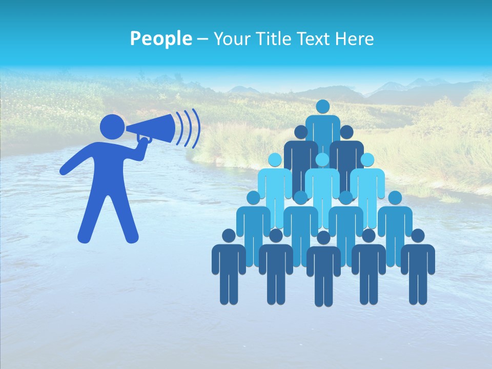 River Travel Natural PowerPoint Template