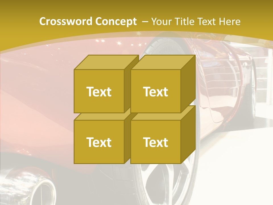 Sports Show Supercar PowerPoint Template