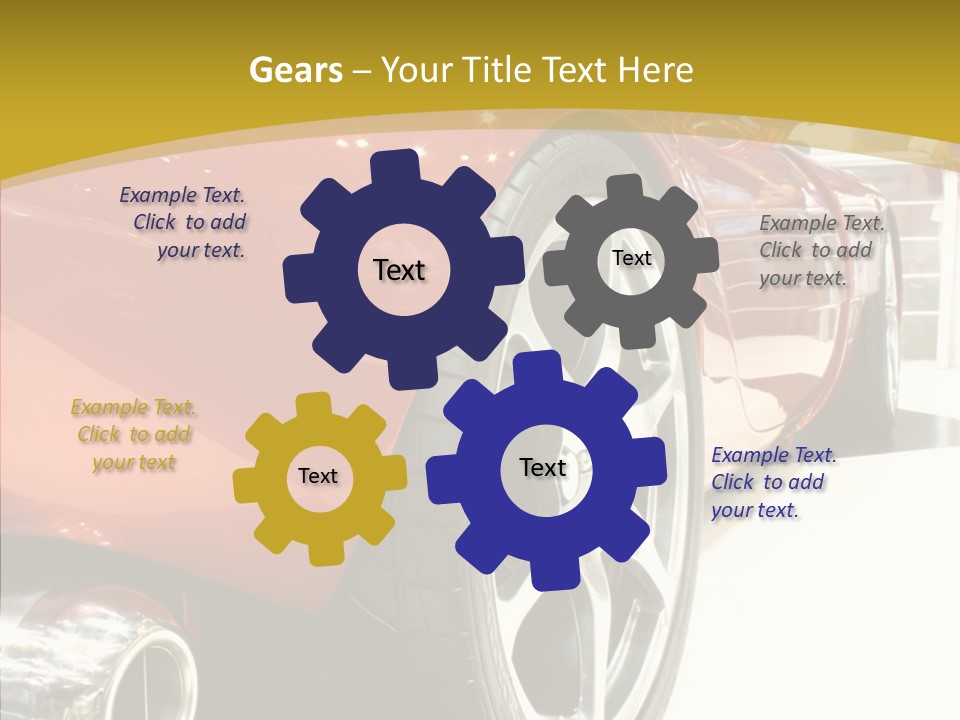 Sports Show Supercar PowerPoint Template