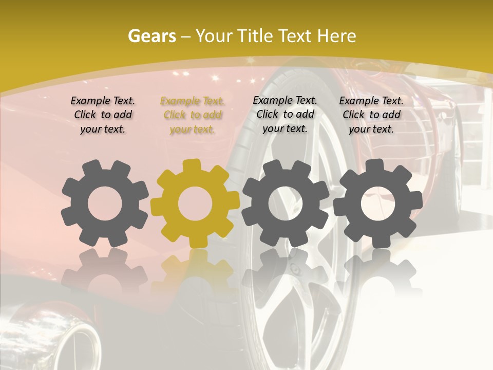 Sports Show Supercar PowerPoint Template