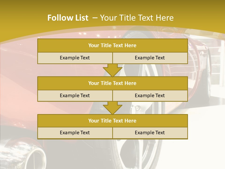 Sports Show Supercar PowerPoint Template