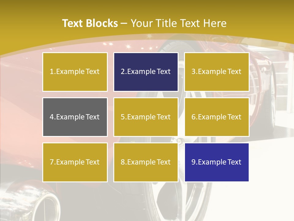 Sports Show Supercar PowerPoint Template