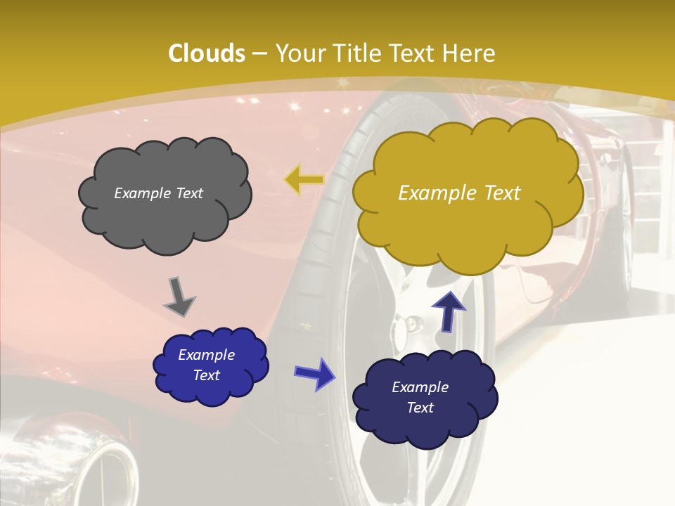 Sports Show Supercar PowerPoint Template