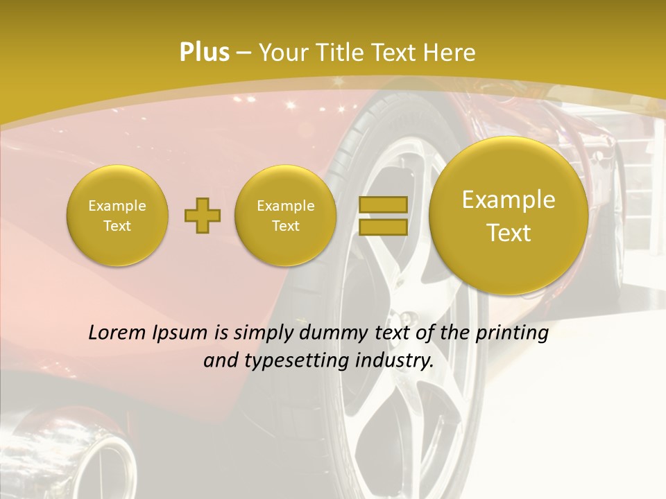 Sports Show Supercar PowerPoint Template