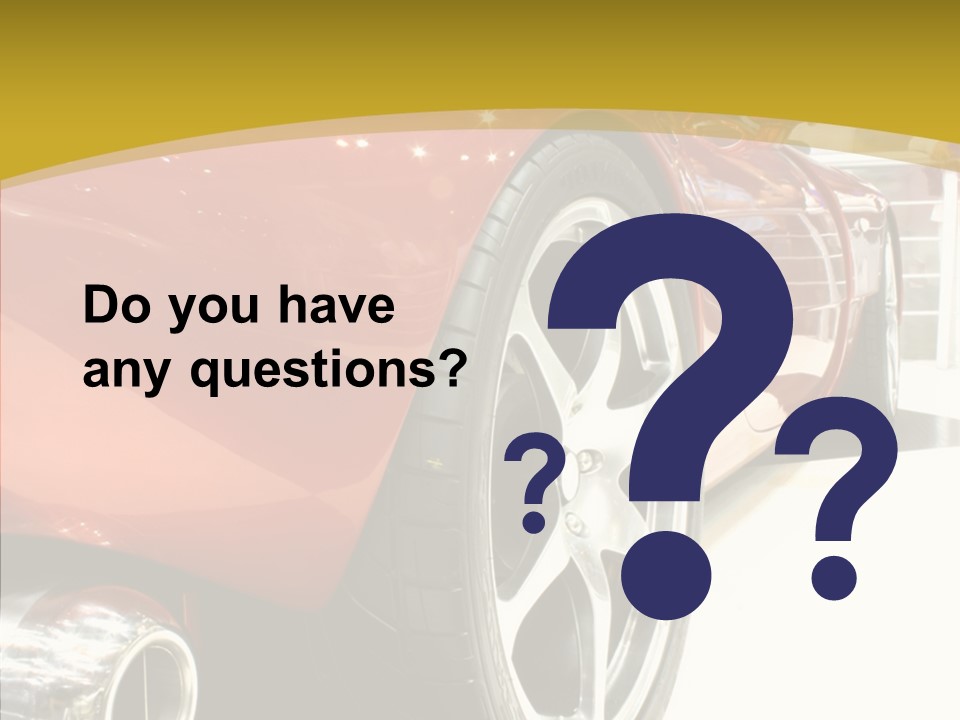 Sports Show Supercar PowerPoint Template