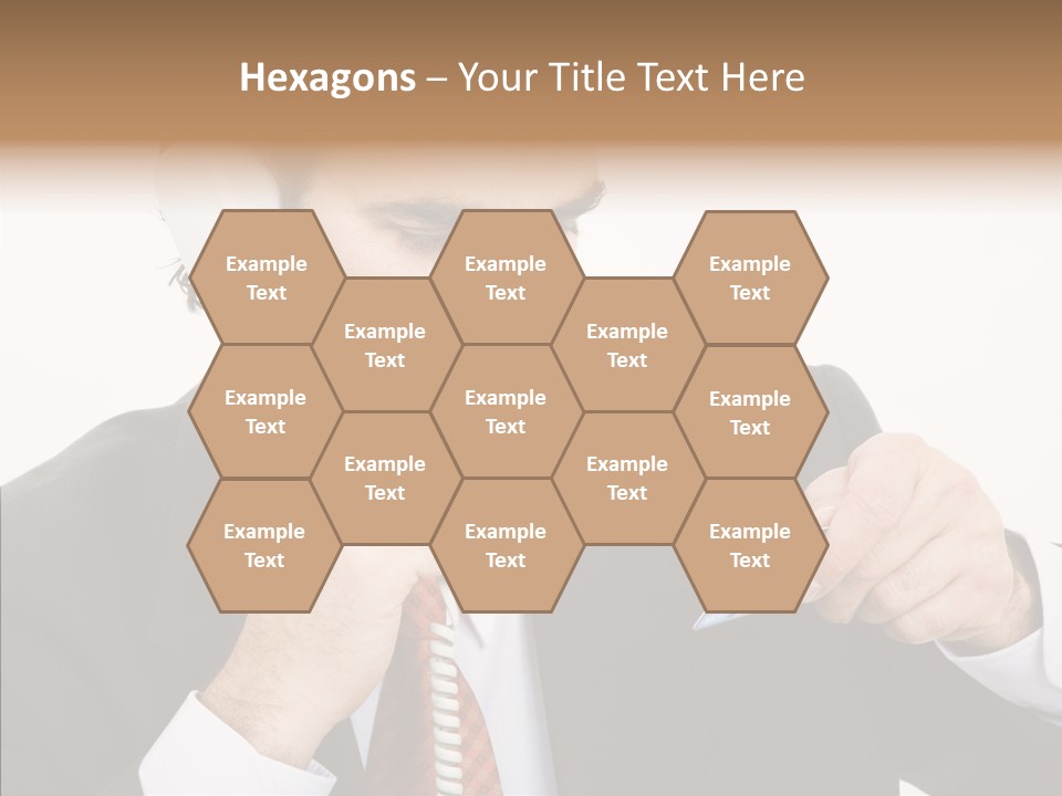 Employee Phone Businessman PowerPoint Template