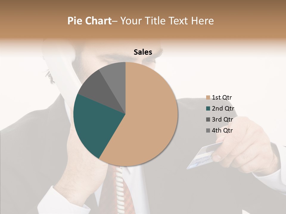 Employee Phone Businessman PowerPoint Template