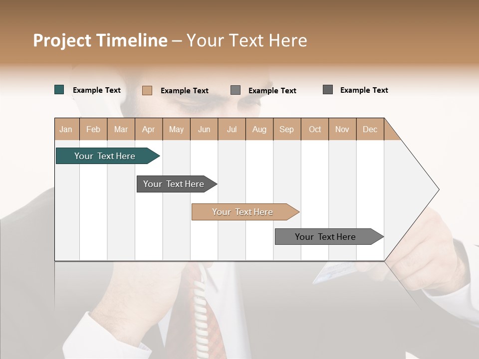 Employee Phone Businessman PowerPoint Template