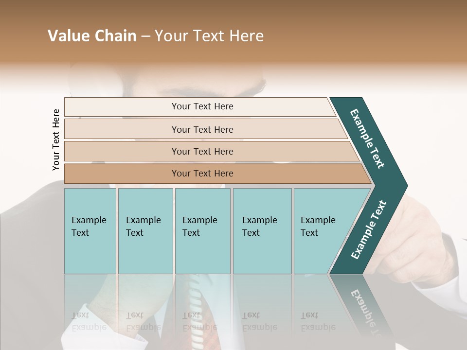 Employee Phone Businessman PowerPoint Template