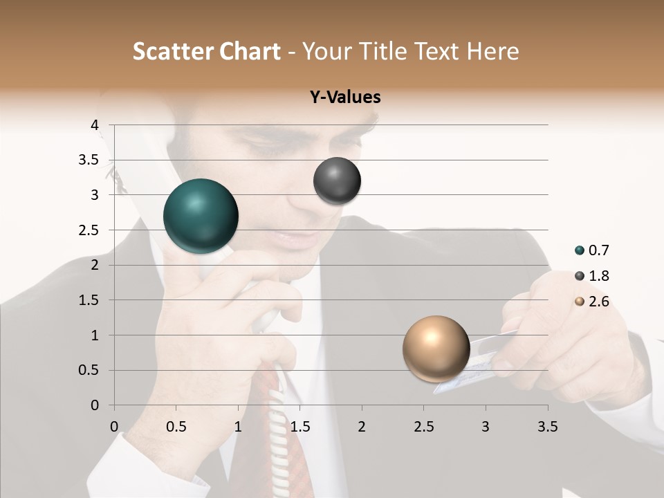 Employee Phone Businessman PowerPoint Template