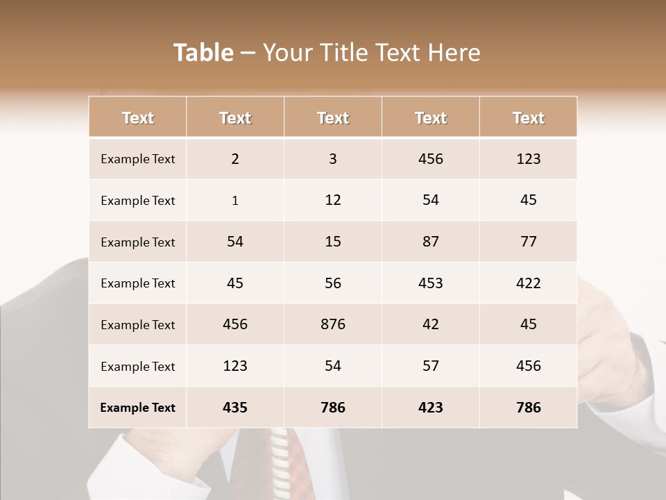 Employee Phone Businessman PowerPoint Template