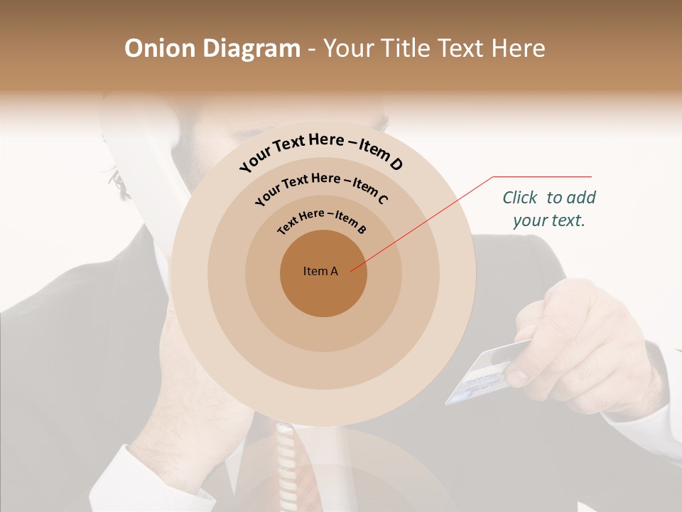 Employee Phone Businessman PowerPoint Template