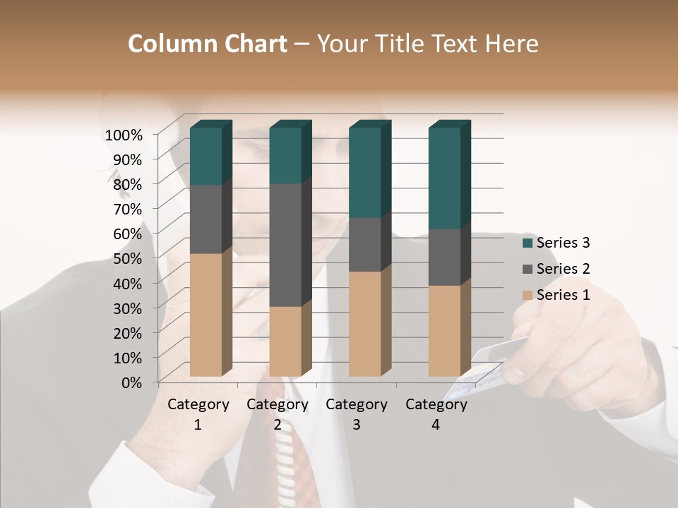 Employee Phone Businessman PowerPoint Template
