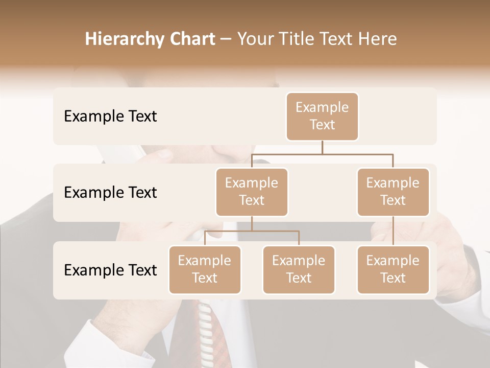 Employee Phone Businessman PowerPoint Template