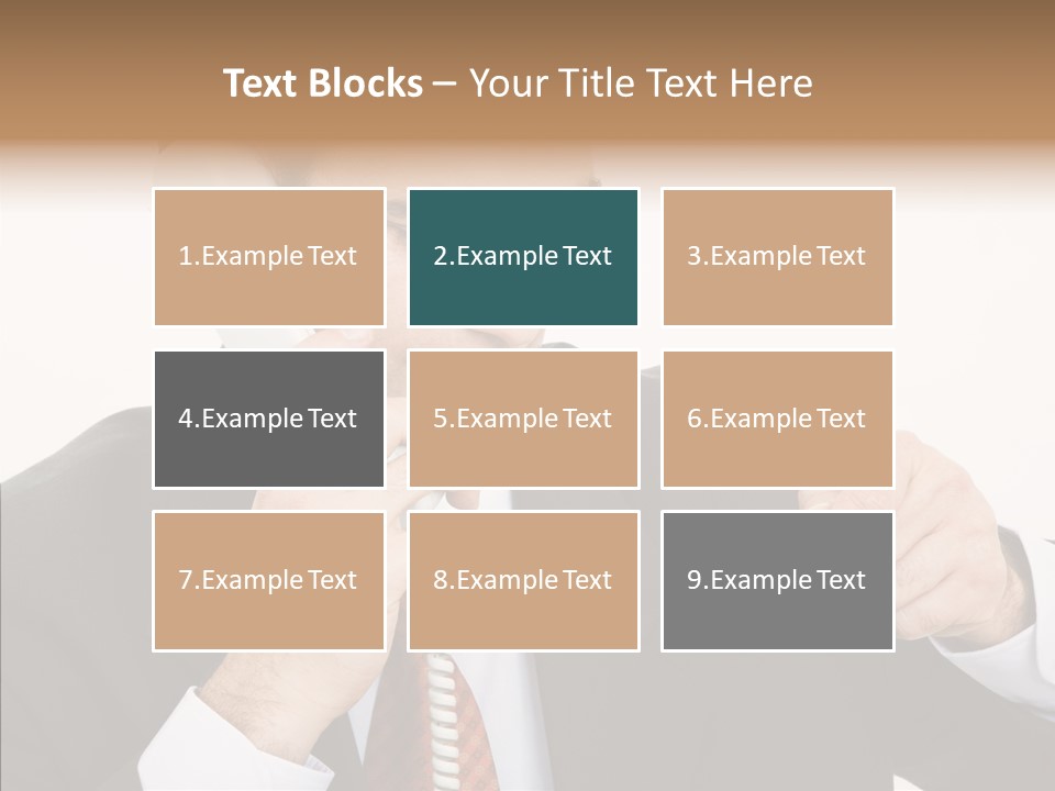 Employee Phone Businessman PowerPoint Template