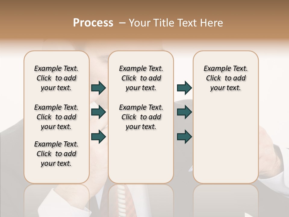 Employee Phone Businessman PowerPoint Template
