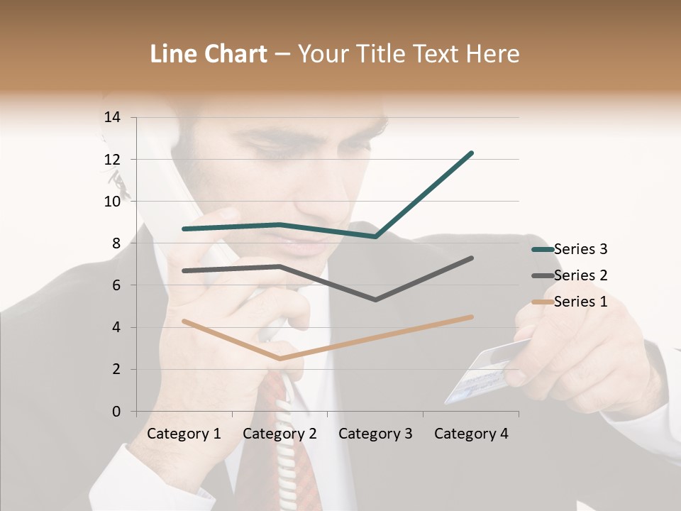 Employee Phone Businessman PowerPoint Template