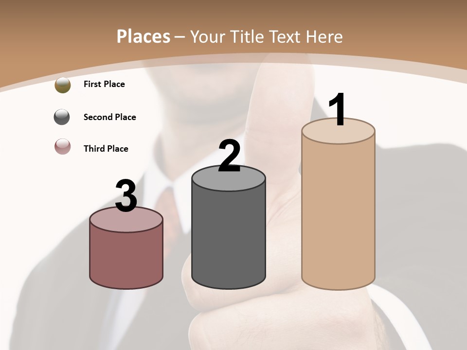 Man Ambitious One PowerPoint Template