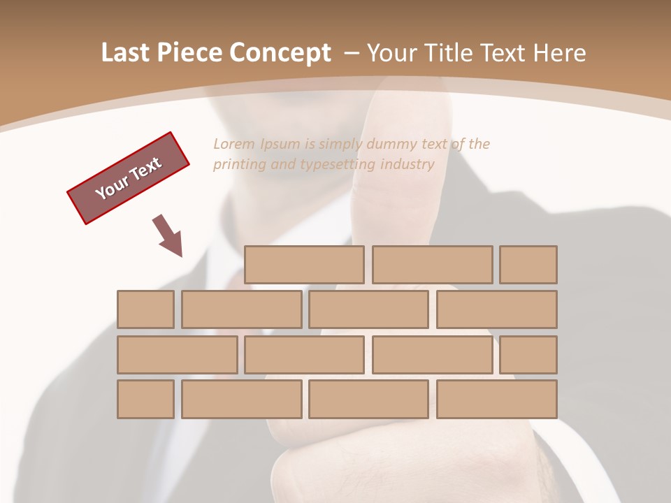 Man Ambitious One PowerPoint Template