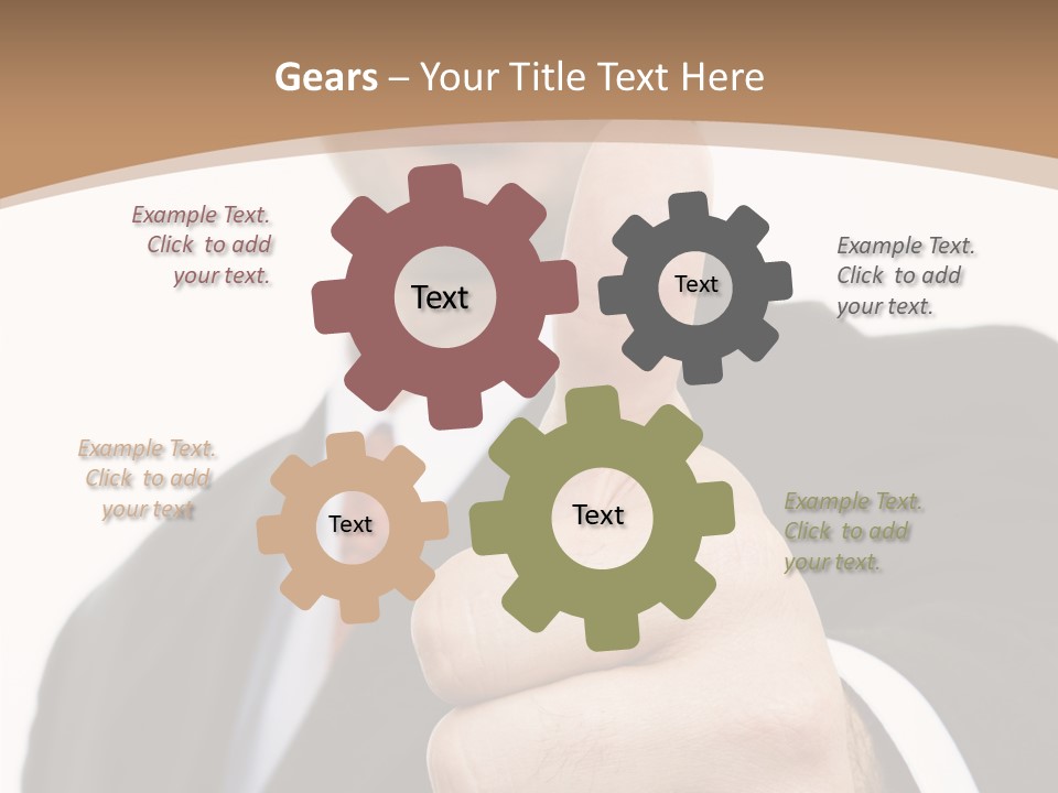 Man Ambitious One PowerPoint Template