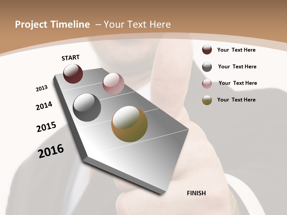 Man Ambitious One PowerPoint Template
