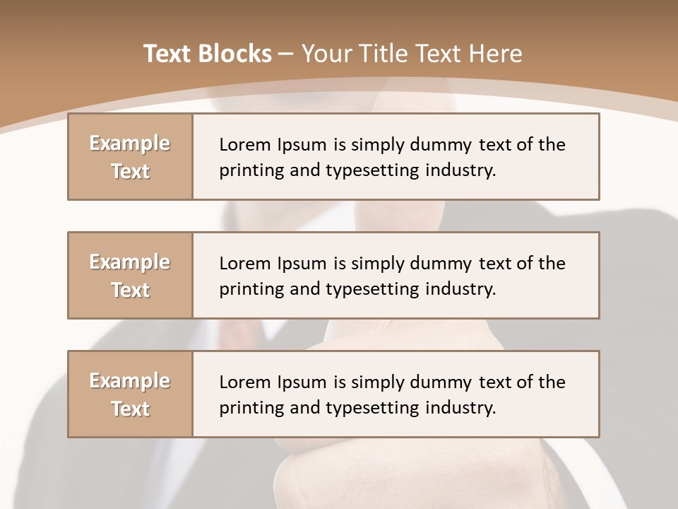 Man Ambitious One PowerPoint Template