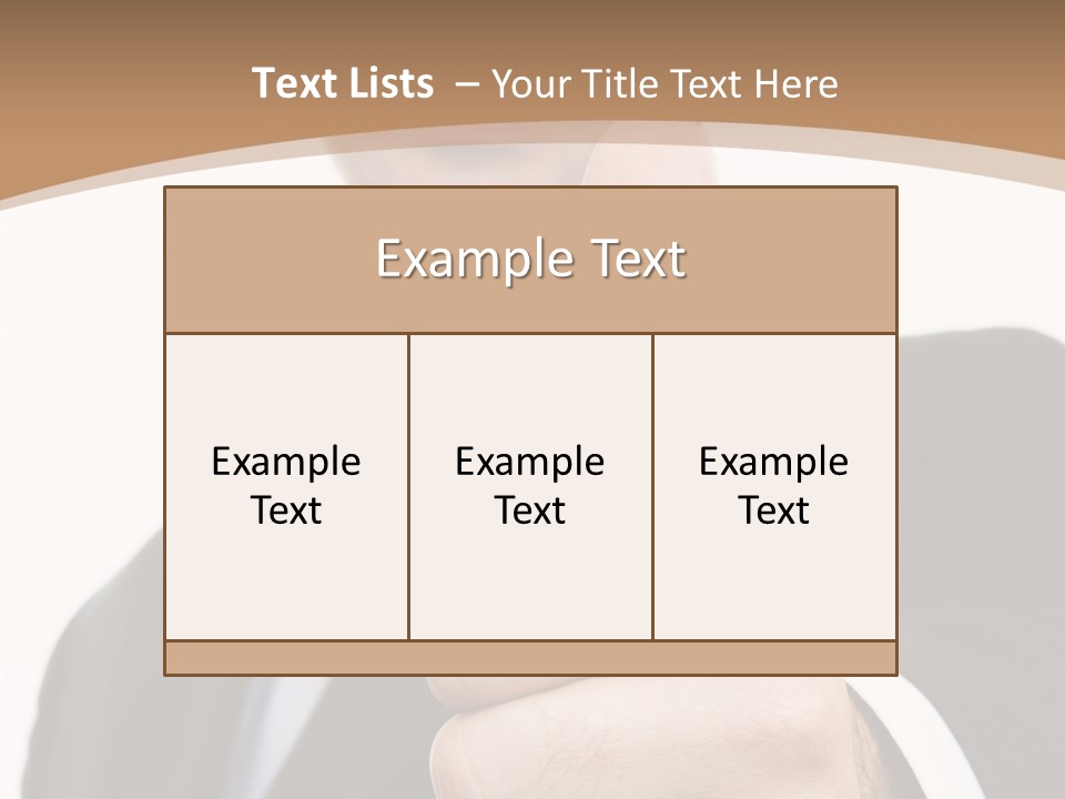 Man Ambitious One PowerPoint Template