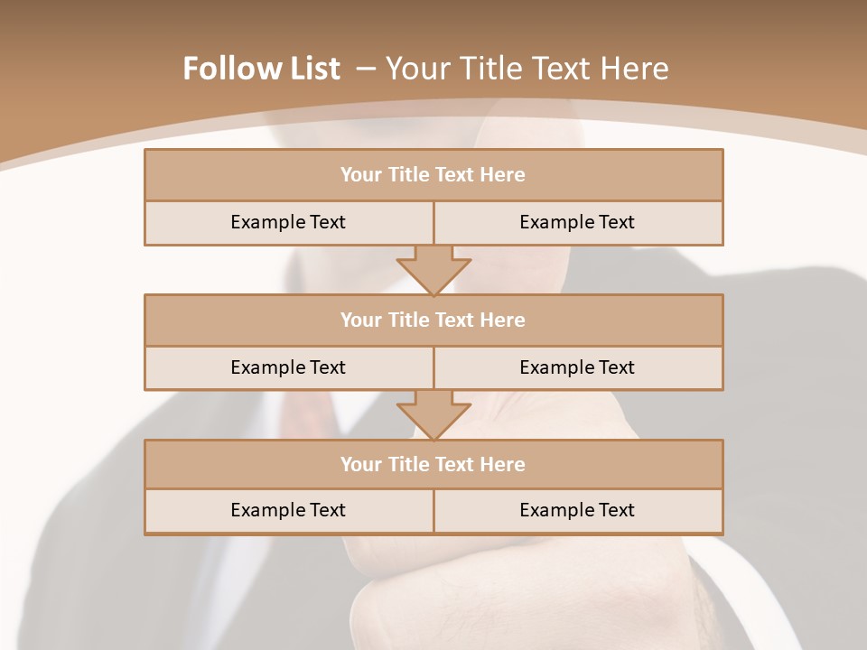 Man Ambitious One PowerPoint Template