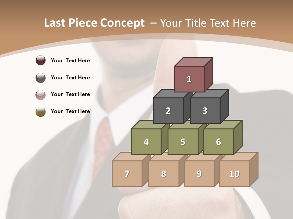 Man Ambitious One PowerPoint Template