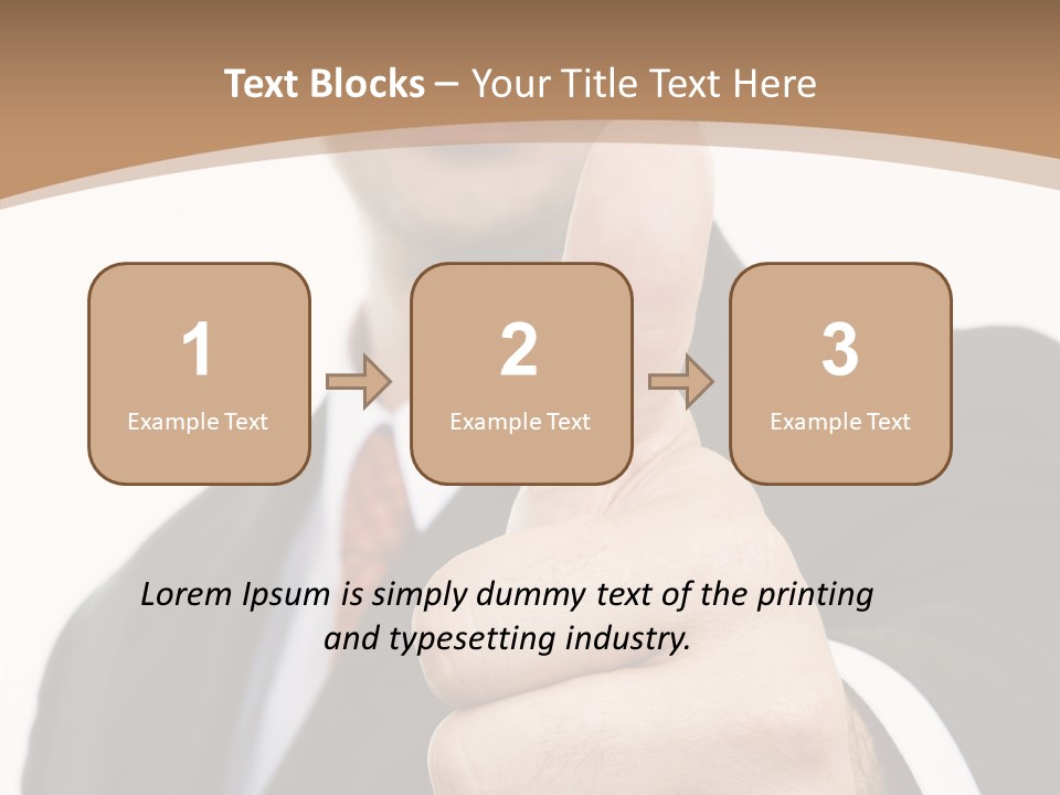 Man Ambitious One PowerPoint Template
