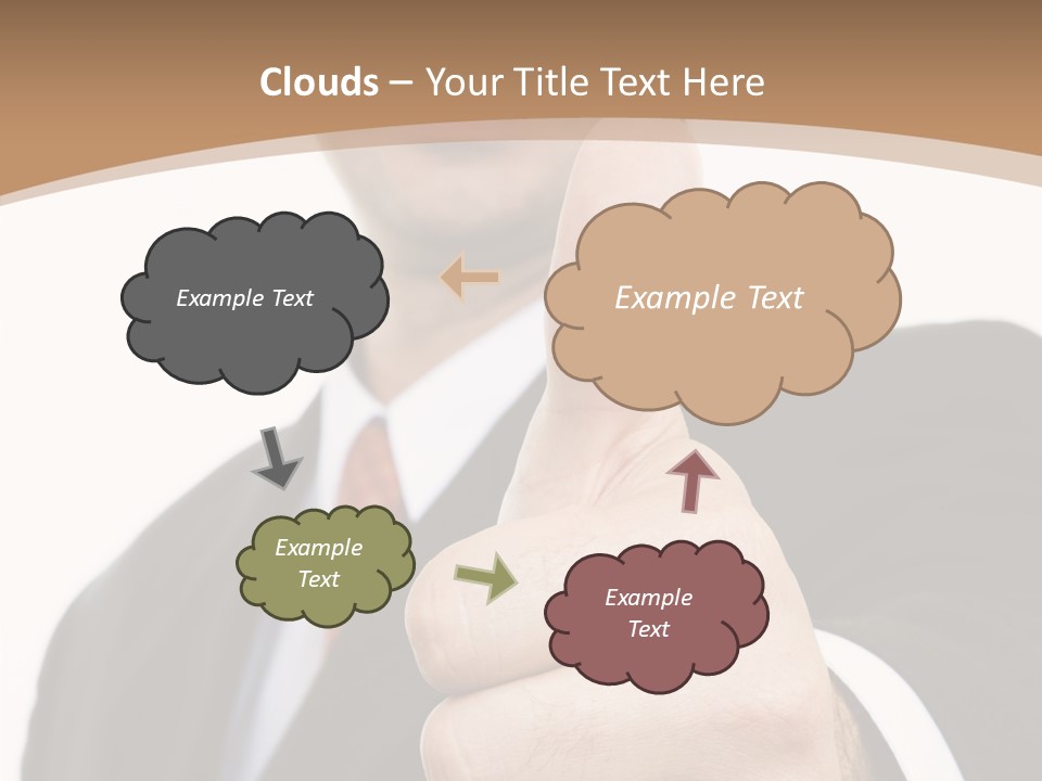 Man Ambitious One PowerPoint Template