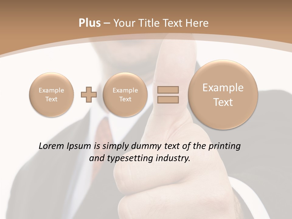 Man Ambitious One PowerPoint Template