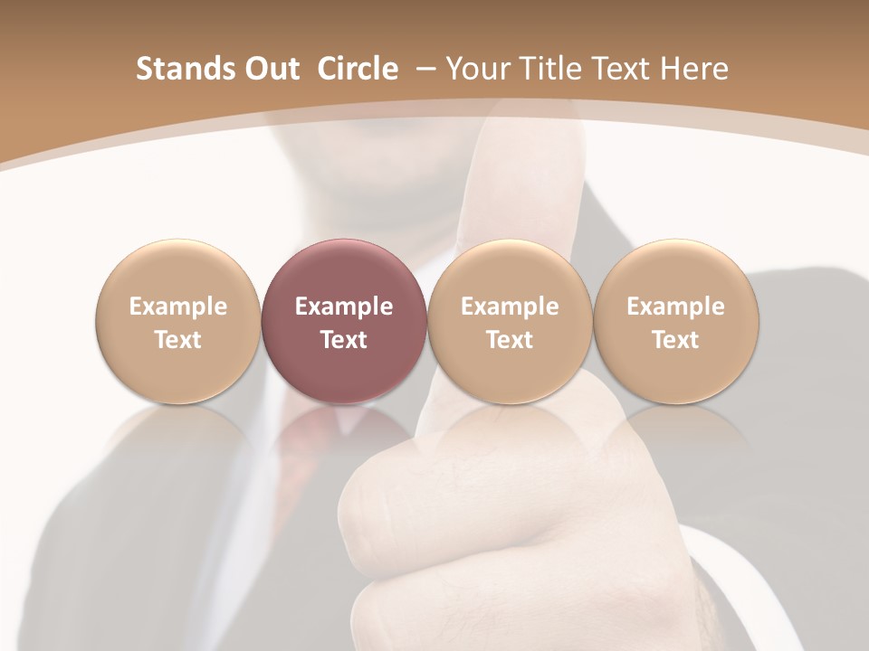 Man Ambitious One PowerPoint Template