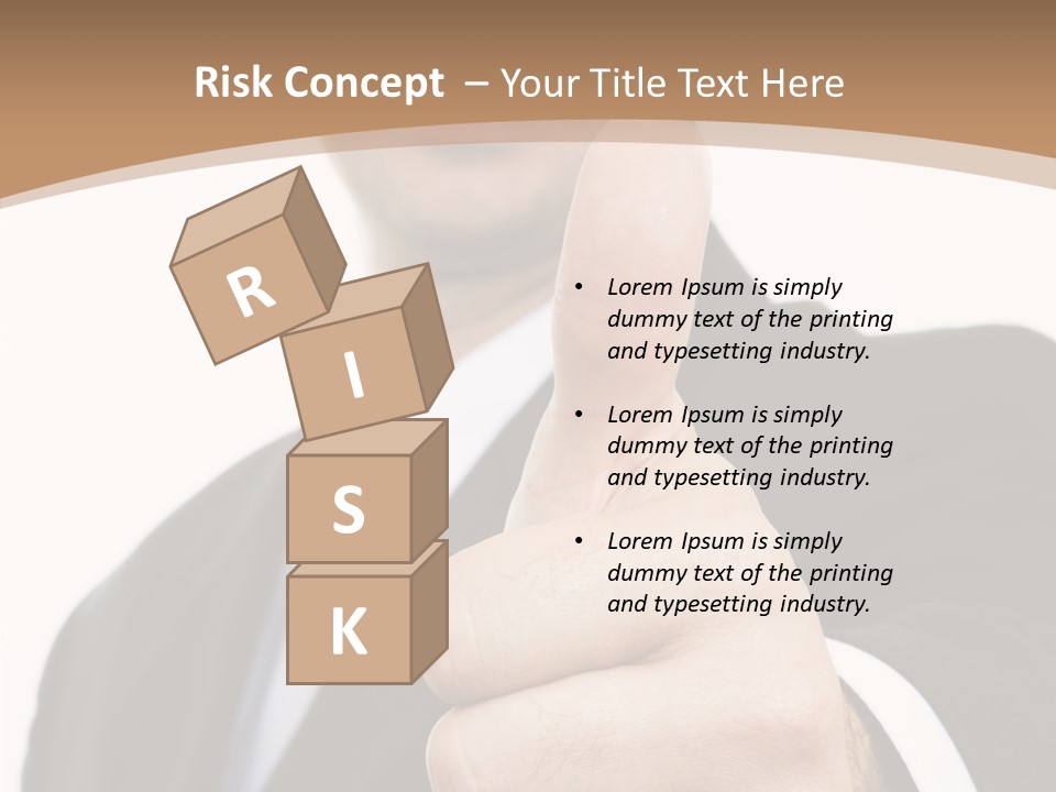 Man Ambitious One PowerPoint Template