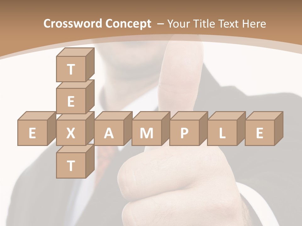 Man Ambitious One PowerPoint Template