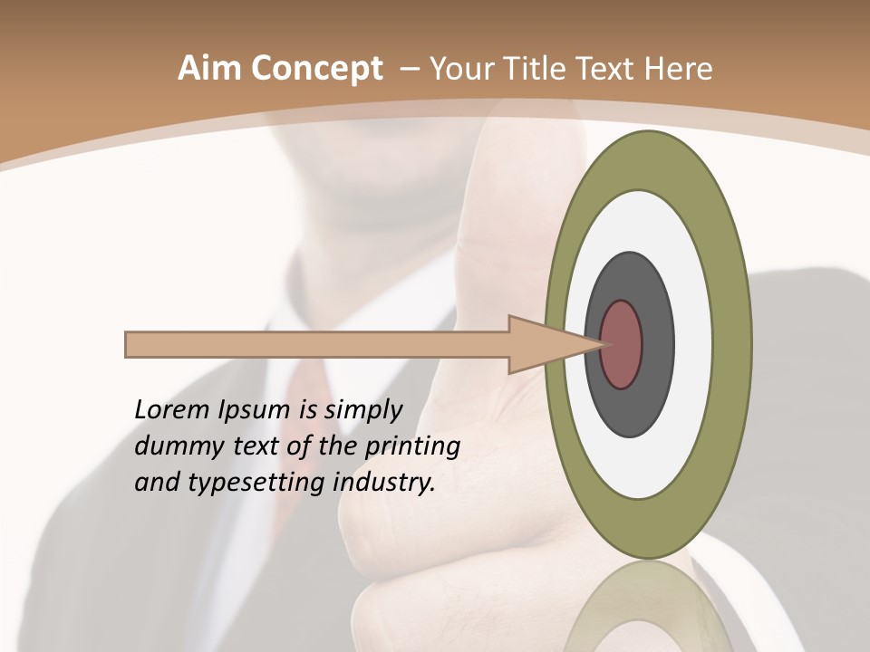 Man Ambitious One PowerPoint Template