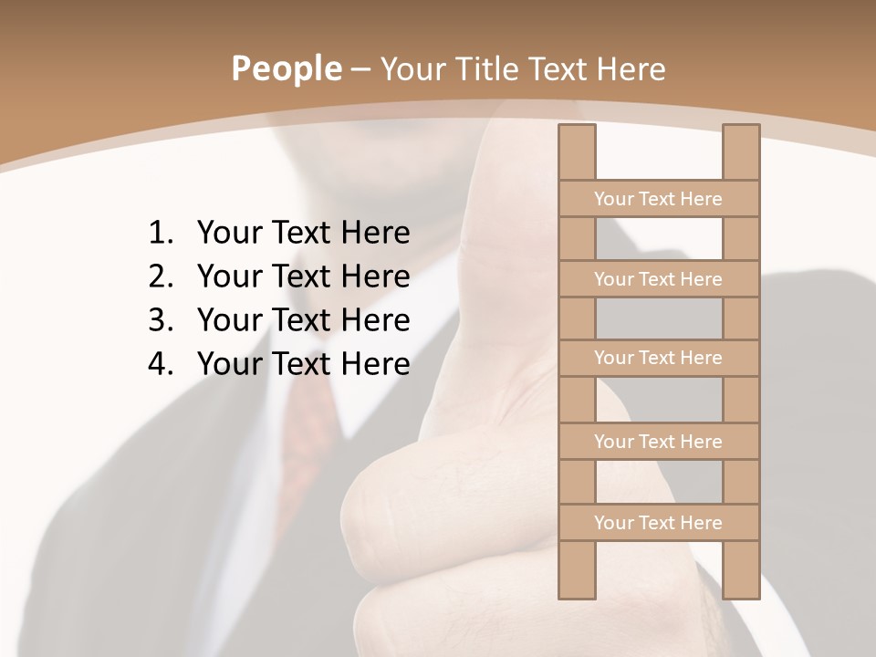 Man Ambitious One PowerPoint Template