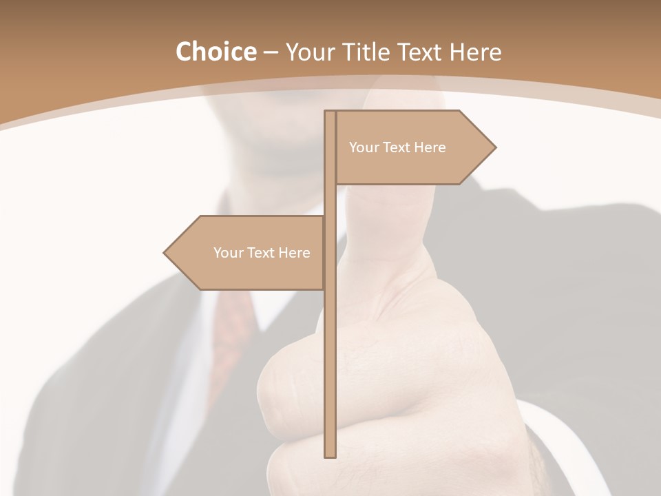 Man Ambitious One PowerPoint Template