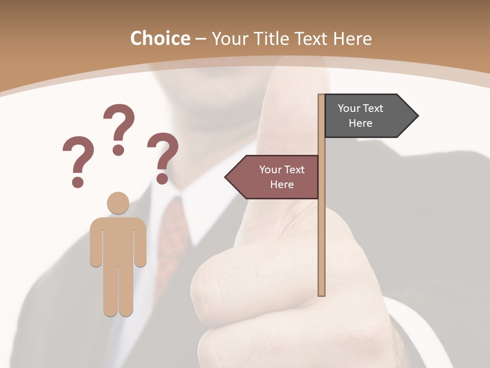 Man Ambitious One PowerPoint Template