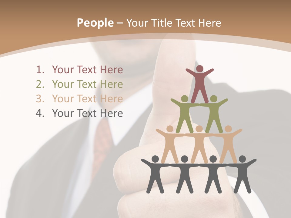 Man Ambitious One PowerPoint Template