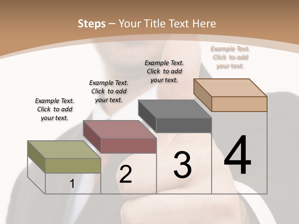 Man Ambitious One PowerPoint Template