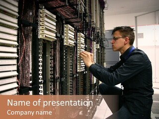 System Hardware Network PowerPoint Template