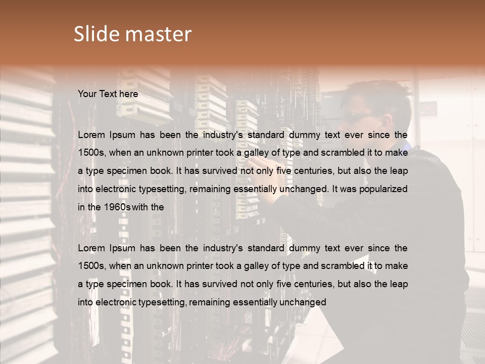 System Hardware Network PowerPoint Template