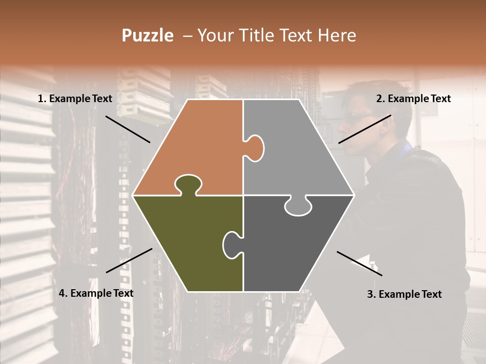 System Hardware Network PowerPoint Template