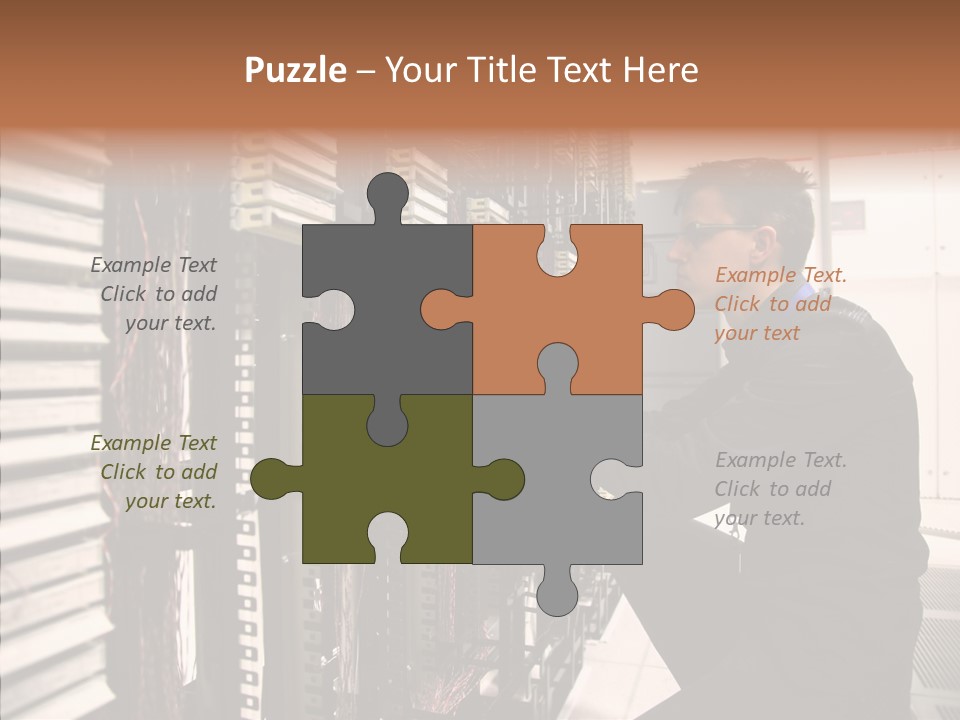 System Hardware Network PowerPoint Template